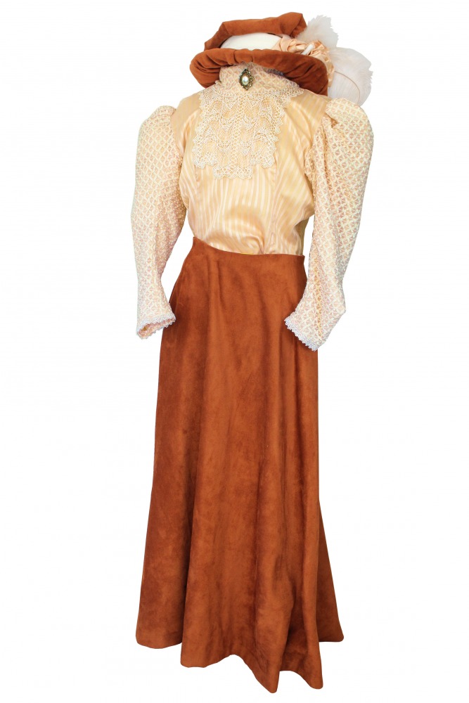 Ladies Edwardian Downton Abbey Titanic Costume Size 14 - 16 Image